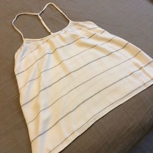 White/Gray T-back tank